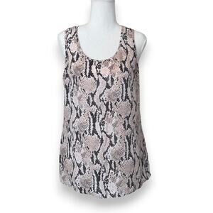Express, Snake Print Open Back Tank Top - Size M